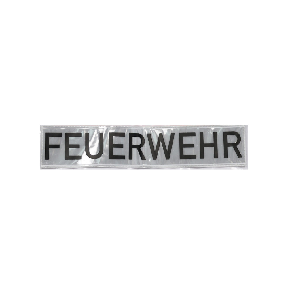 Klettschild, retroreflektierend, 500 x 100 mm, Aufdruck BAUSTELLE