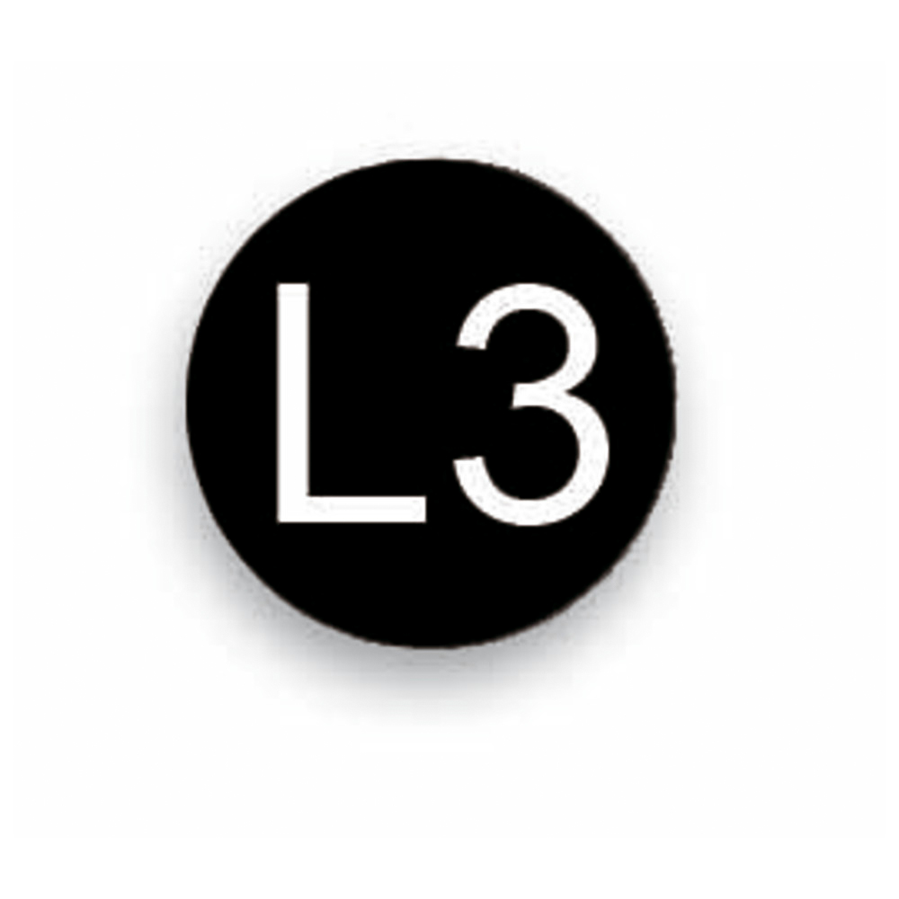 Leiterkennzeichnung L 3 schwarz