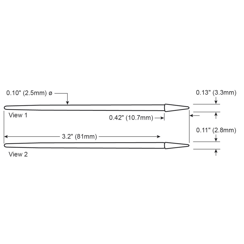 Chemtronics Polyester-Tupfer, nicht ESD, 3,3 x 9,9 x 81 mm, Bild 4