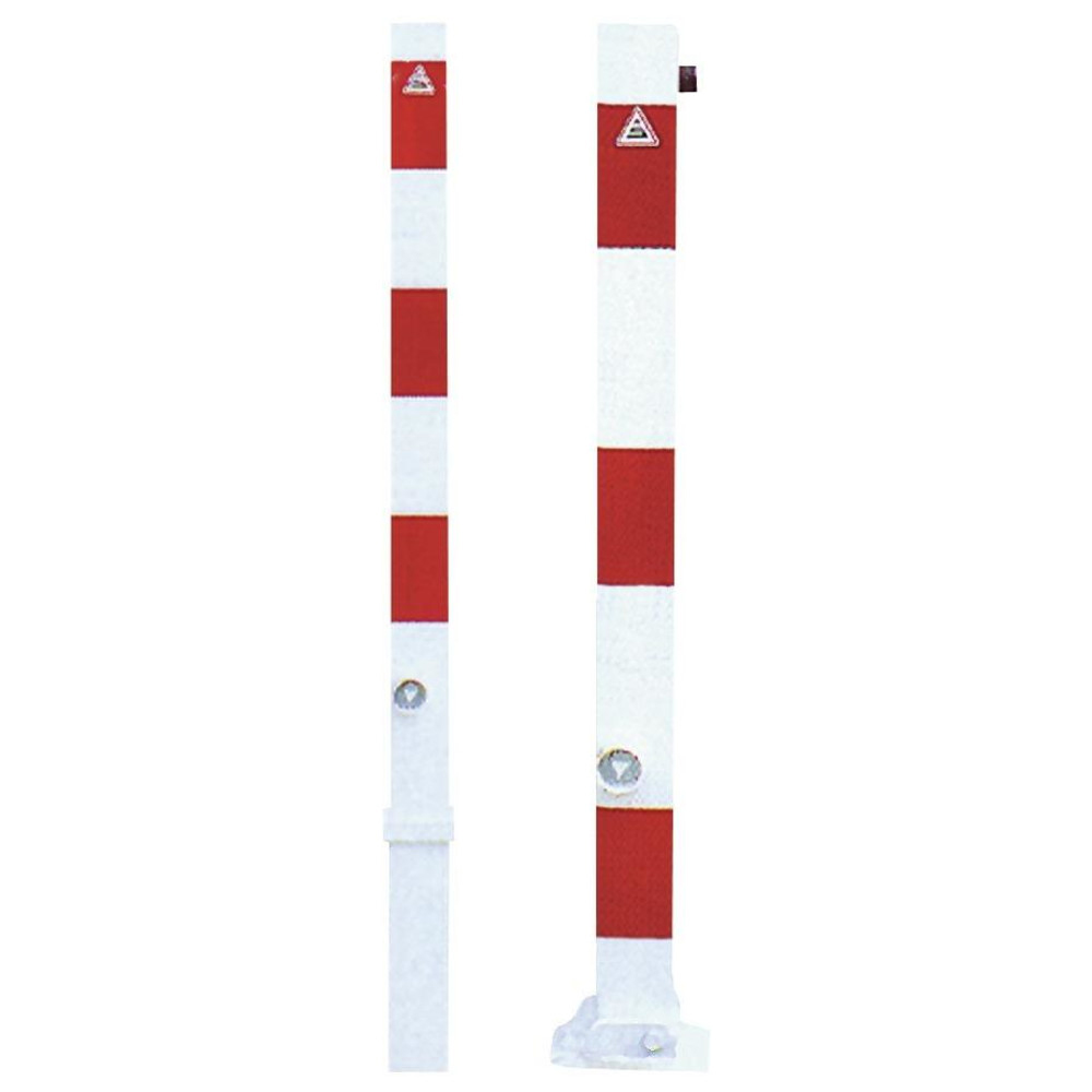Absperrpfosten herausneh verzinkt rot/w 70 x 70 m