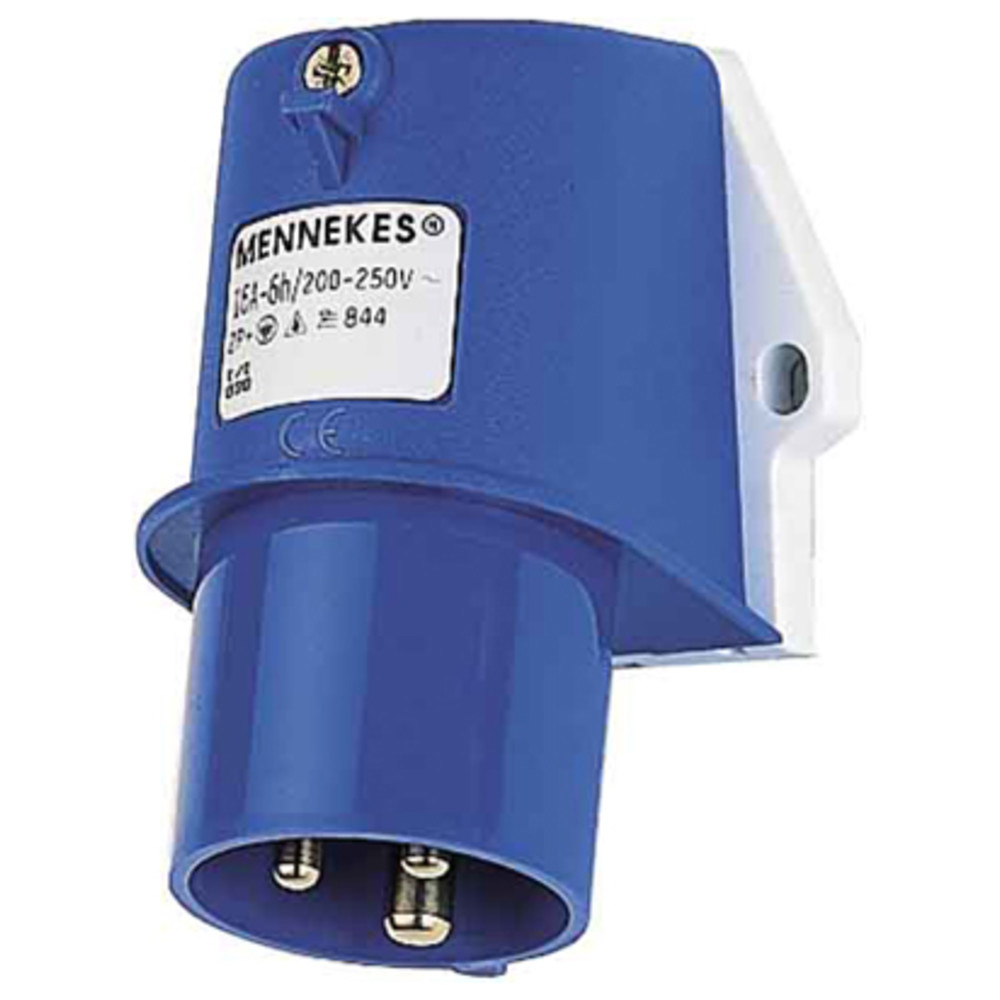 CEE-Wandgerätestecker TA 16 A, 230 V, 3-polig