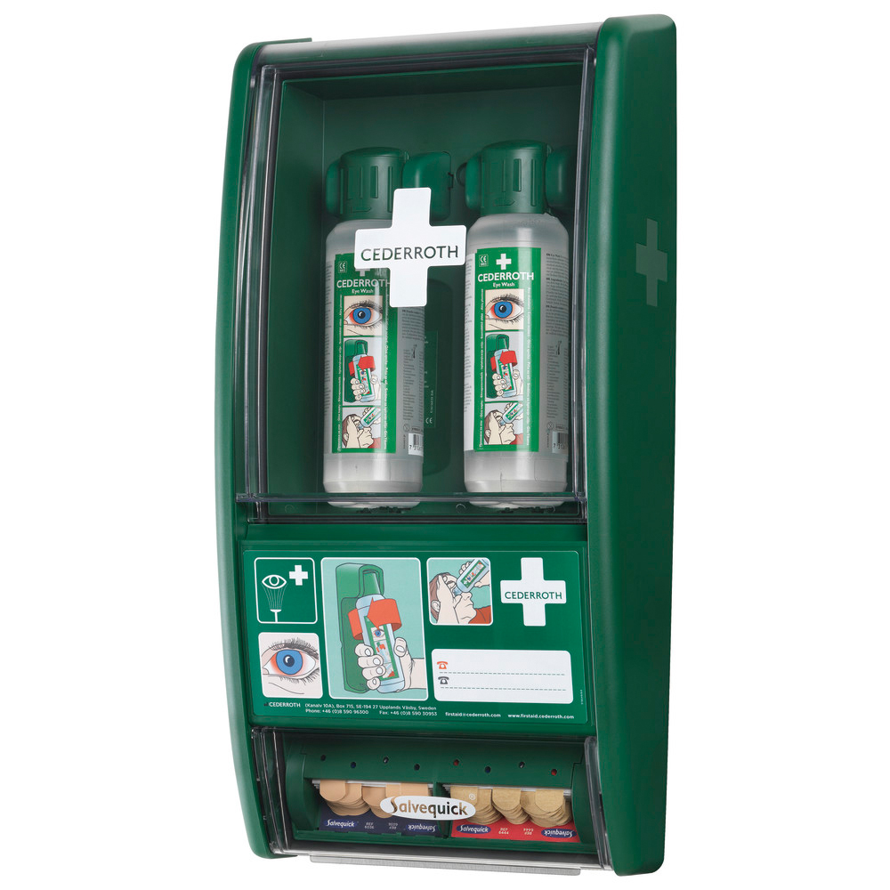 Augenspülstation, inkl. 2 x 500 ml Flaschen