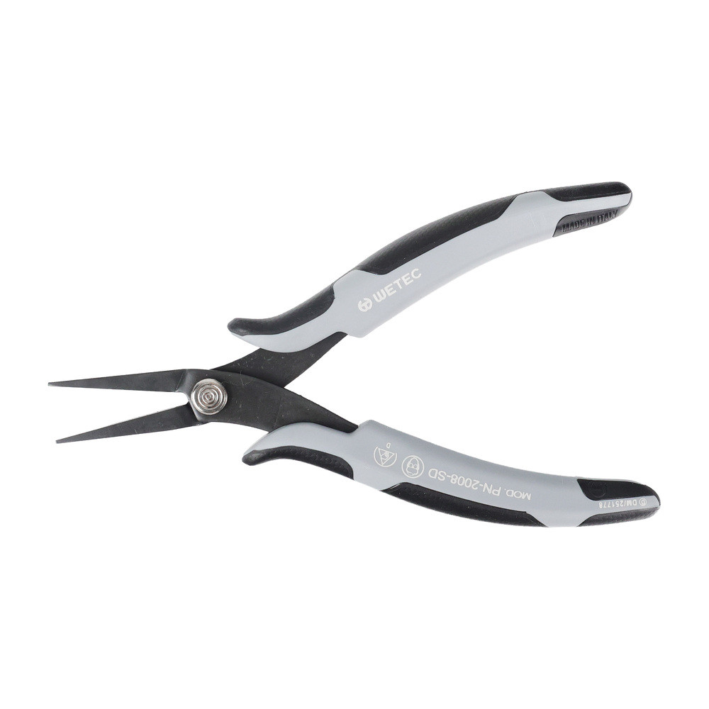 WETEC ECO Mini-Flachzange, lang, Greifflächen glatt, 3,0 mm, ESD-Griffe, Bild 2