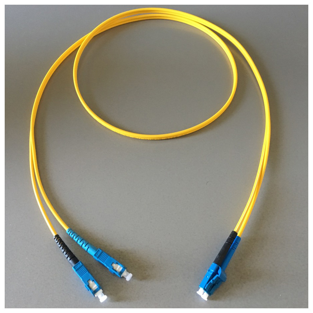 Patchkabel LWL, 9/125µ LC/SC, 1 m, gelb