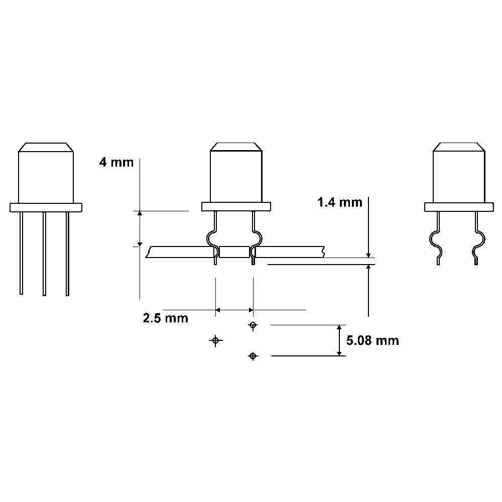 WETEC Matrize für Vorformgerät, Biegen und Schneiden von TO-18, 5,08 mm