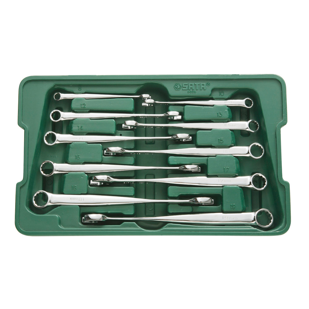 Doppelringschl. Satz XL X-Beam 10-tlg. 8-19 mm gebogen
