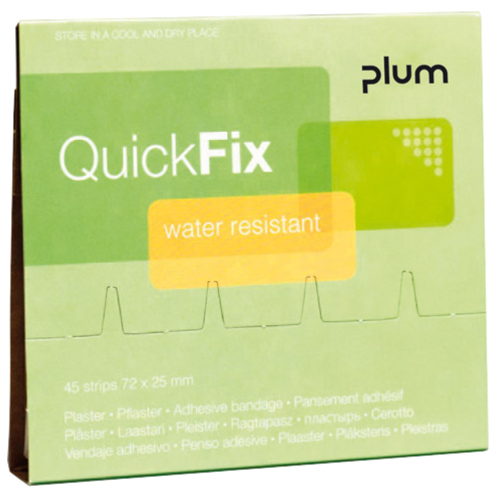 Nachfüllpackung QuickFix Water Resistant, 45 Pflaster, 72 x 25 mm