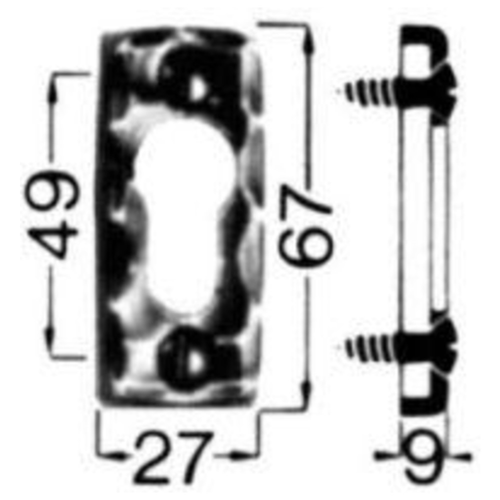 Schlüssel-Rosette Nr. 283 PZ Ei Rowe