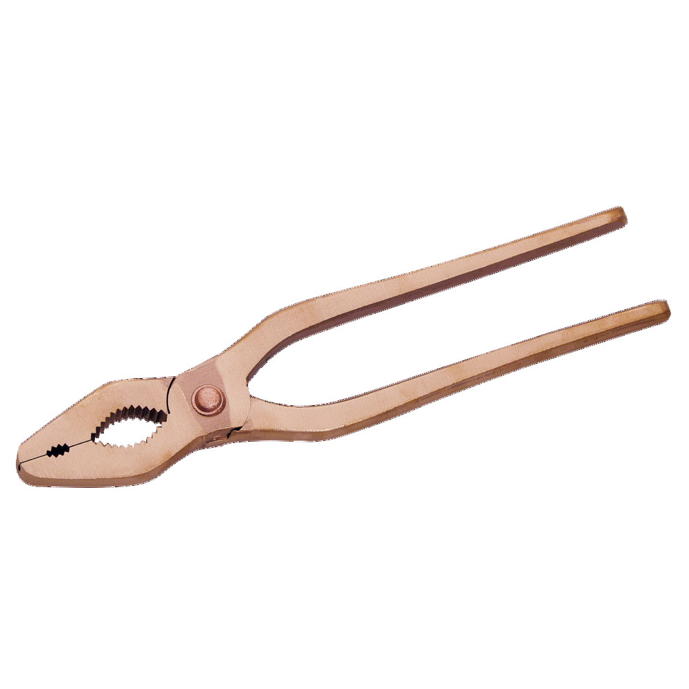Gasbrennerzange funkenfrei, Länge 210 mm, Rohr-Ø 40 mm