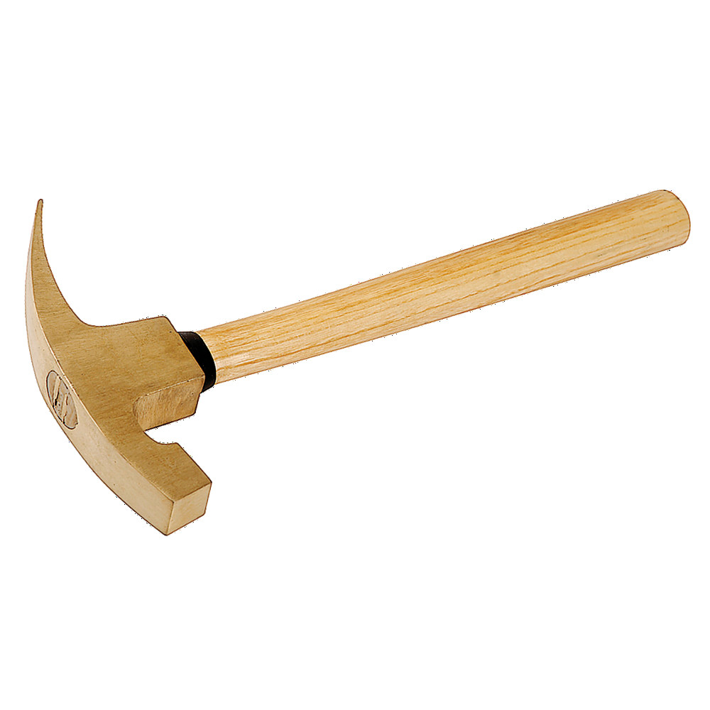 Maurerhammer funkenfrei, amerikanische Form, mit Hickorystiel, 700 g