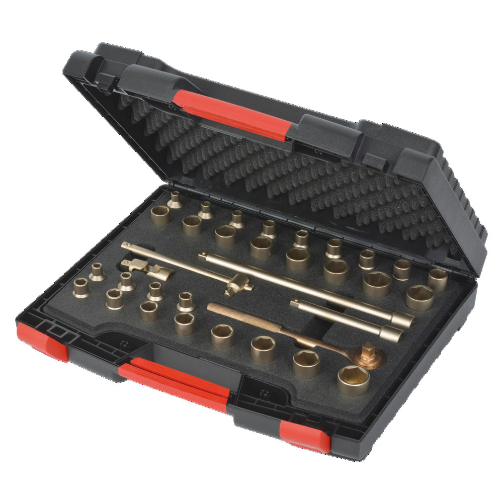 Steckschlüsselsatz funkenfrei, 3/8", 12-teilig