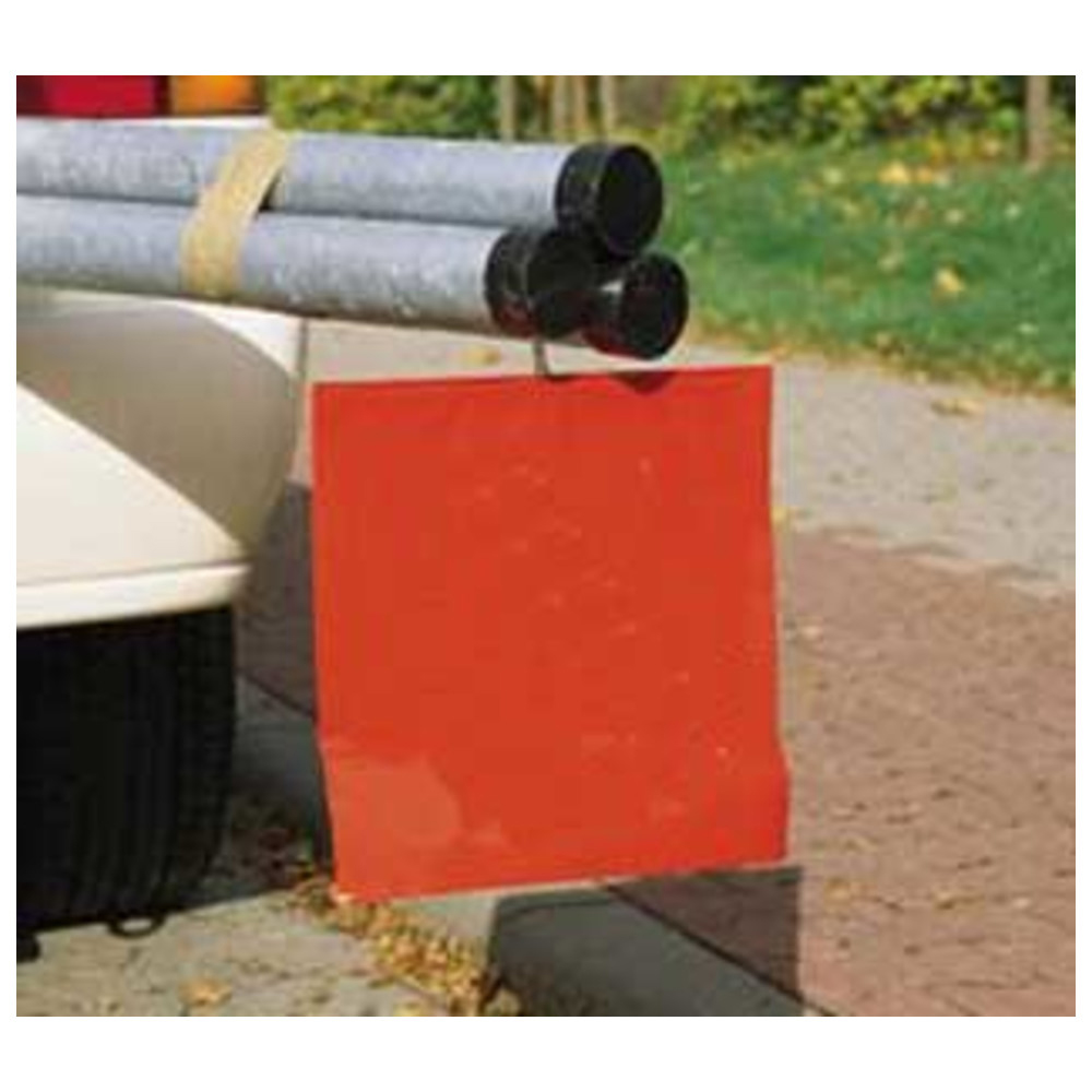 Schlussflagge rot, 300 x 300 mm, Kunststoff