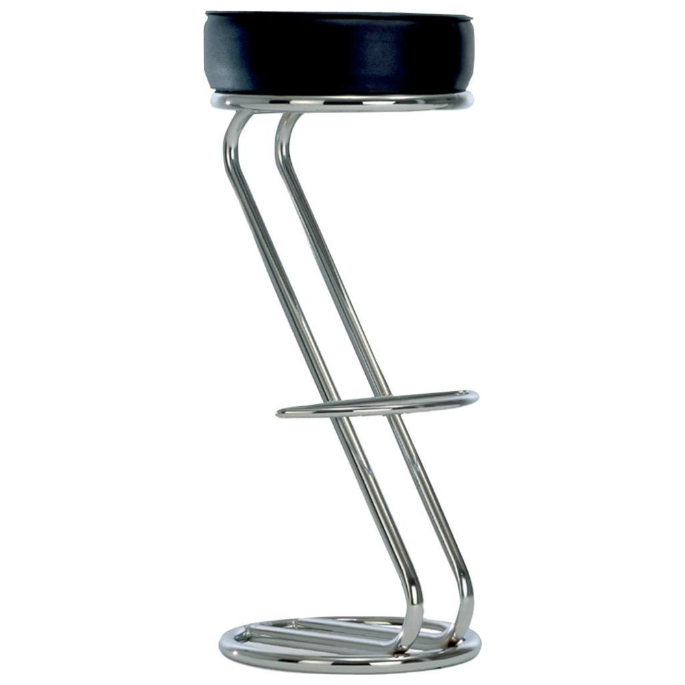 Bistrohocker ZETA H830 mm chrom/schwarz