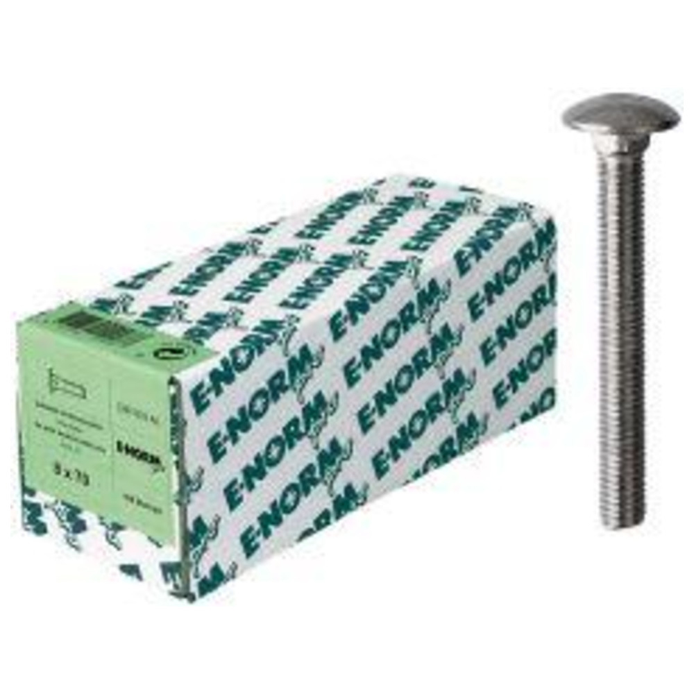 DIN 603 ohne Mutter Edelstahl A2 M10 x 100 HP