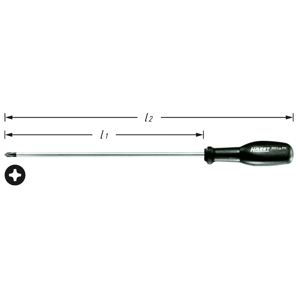 Schraubendreher trinamic 803LG-PH1 - Kreuzschlitz Profil PH - Schlüsselweite: