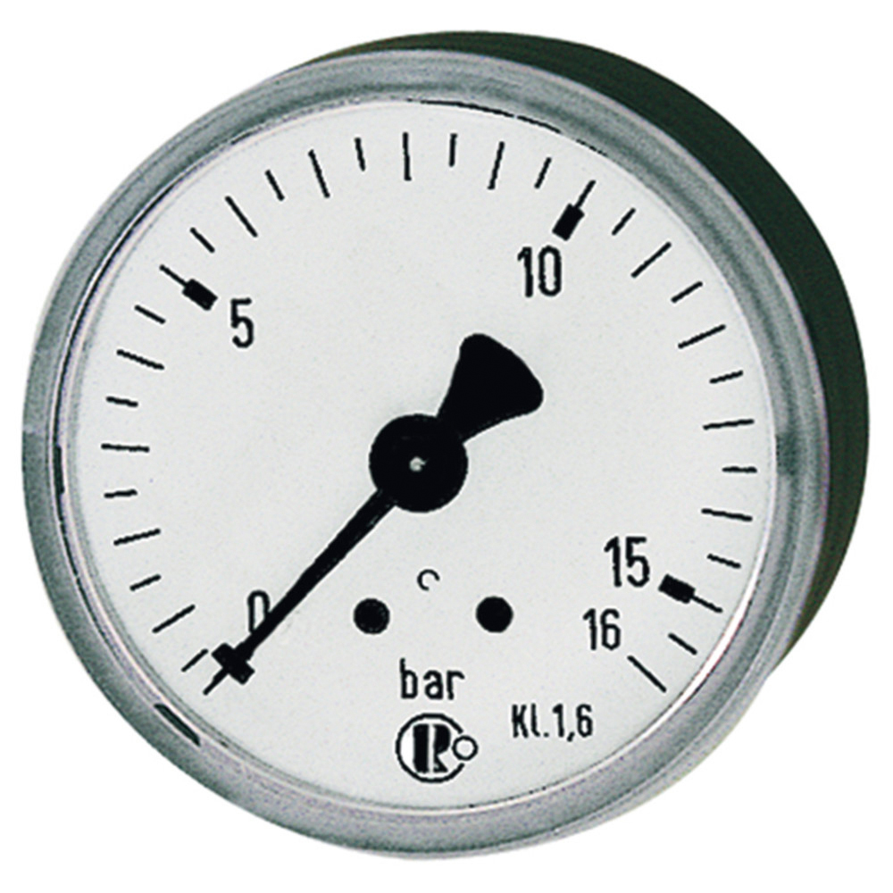 Manometer Anschluss hinten zentrisch D.40 mm 0-10bar G1/8