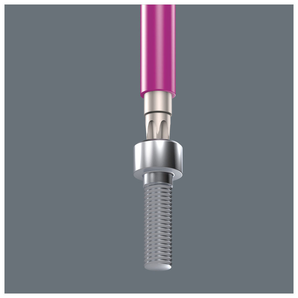 Winkelschraubendreher- Satz lang Edelstahl 9-teilig T8-T40 Halfefunktion Color W