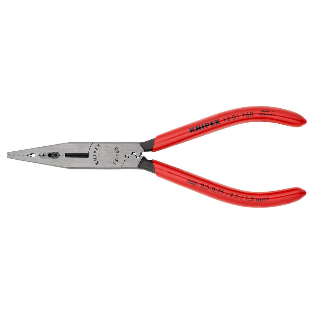 Verdrahtungszange mit Kunststoff-Griffen 160mm