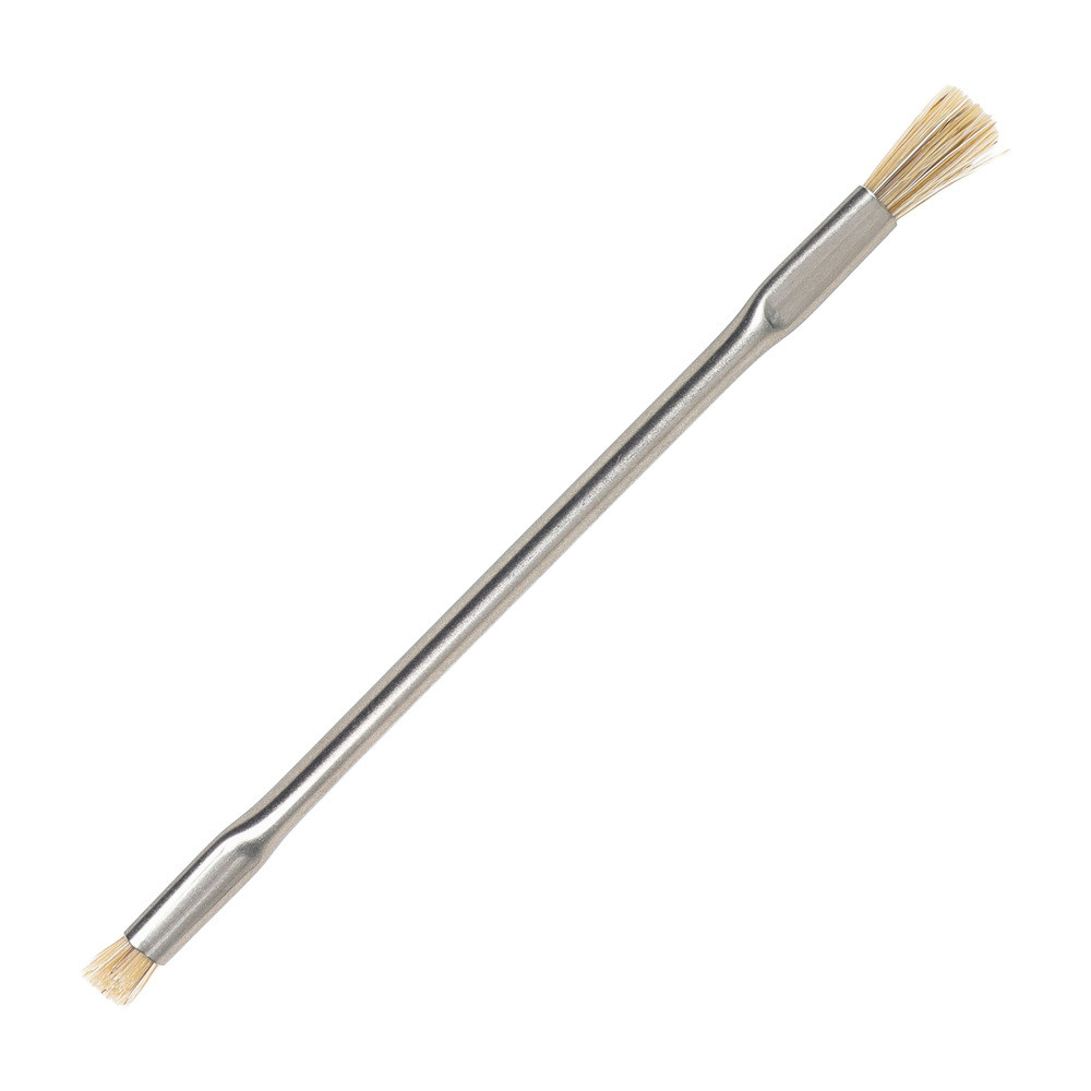 Pinsel mit Edelstahlgriff, Pferdehaar, beidseitig, 6,/114 mm