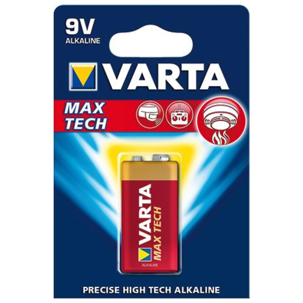 MAX TECH Batterie 9V-Block, 1-er Blister