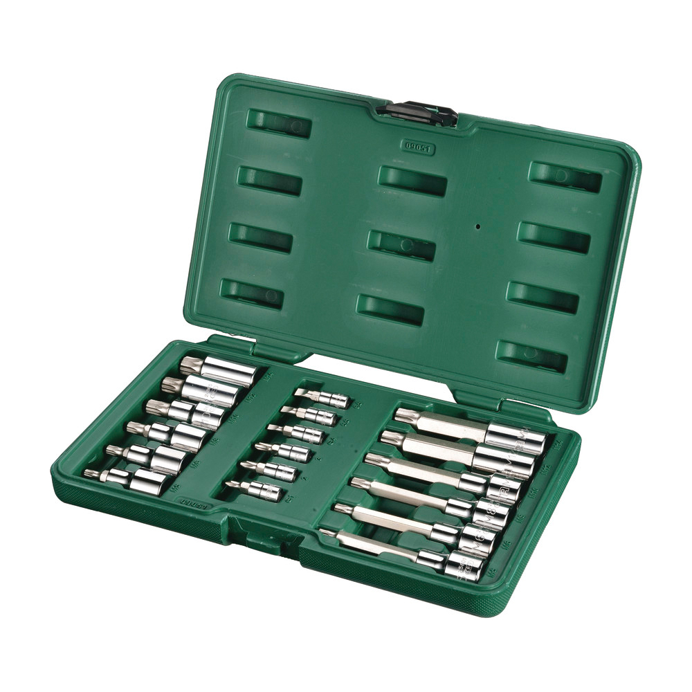 Steckschlüssel Satz 1/4" und 1/2" 18-tlg.