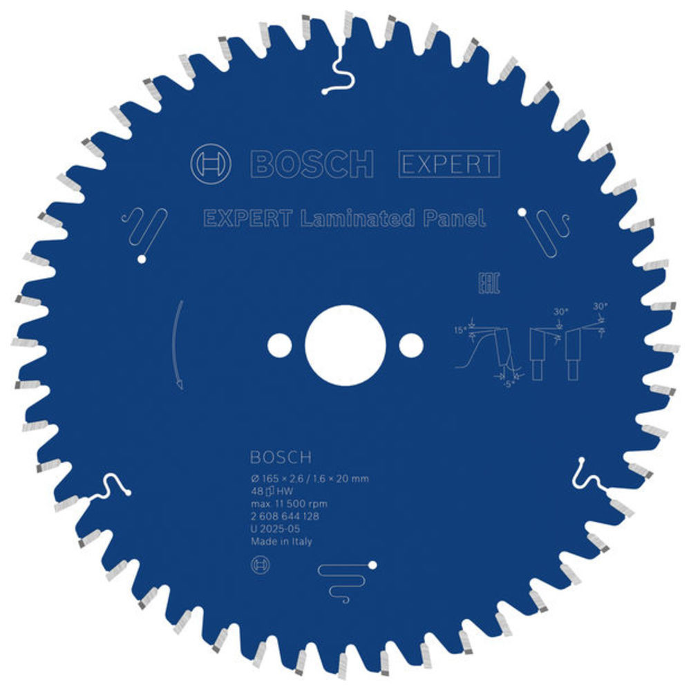 EXPERT Laminated Panel Kreissägeblatt, 165x2,6/1,6x20 mm, Z48