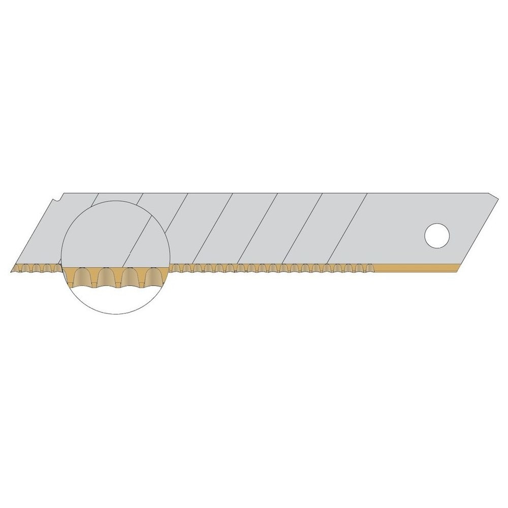 Wellenschliffklinge TiN 18mm Pack a 10 Stück LUTZ BLADES