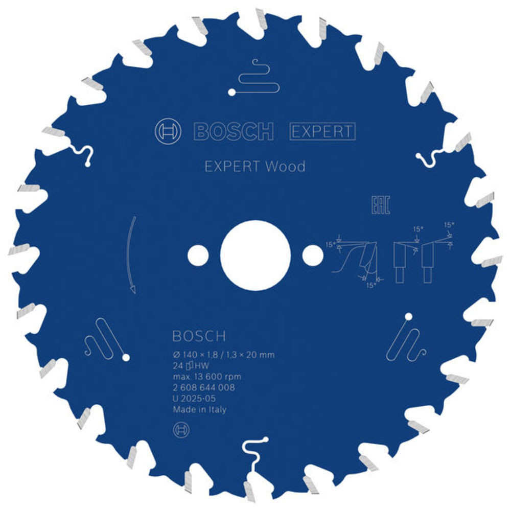 EXPERT Wood Kreissägeblatt, 140x1,8/1,3x20 mm, Z24