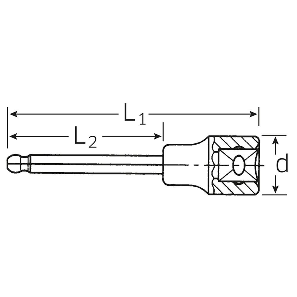 54KK INHEX-Einsätze 1/2 10 mm