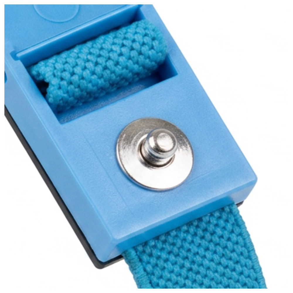 WETEC Handgelenkband, ESD, hellblau, 4 mm, Bild 2