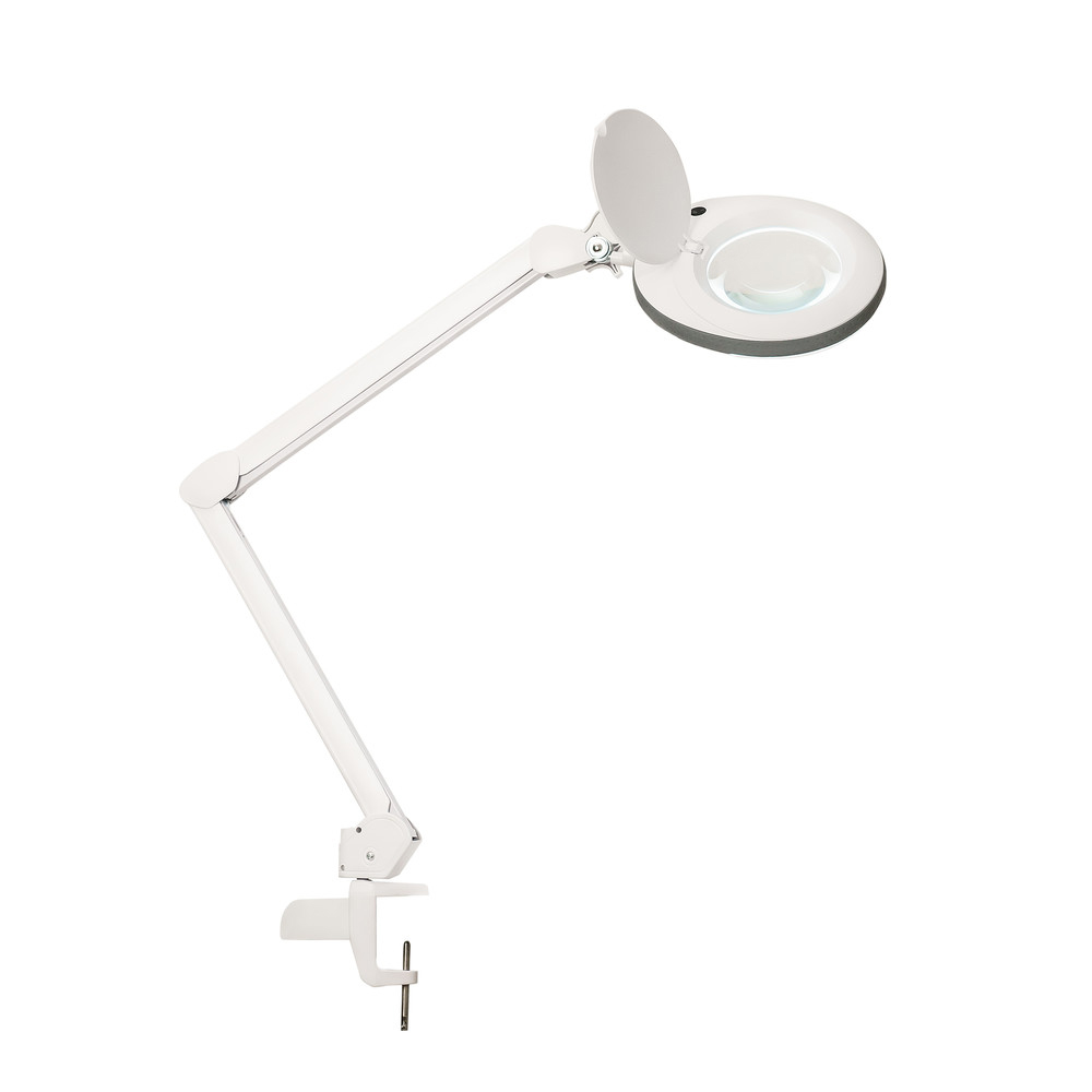 Lumeno LED Lupenleuchte 721X-MKIII, Lupen-Ø 125 mm, 5 Dioptrien, grau