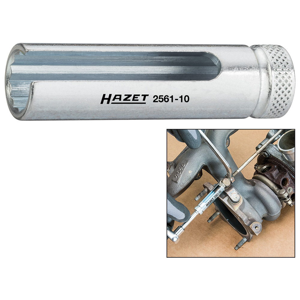 Turbolader Steckschlüssel-Einsatz (Doppel-6kt.) 2561-10 - Vierkant hohl 6,3 mm