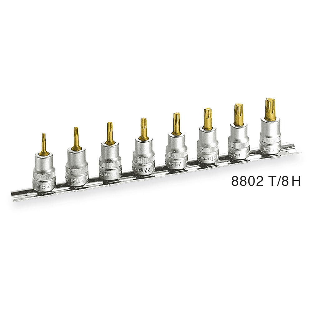 Steckschlüssel-Satz 8802T/8H - Vierkant hohl 10 mm (3/8 Zoll) - Innen TORX Pro