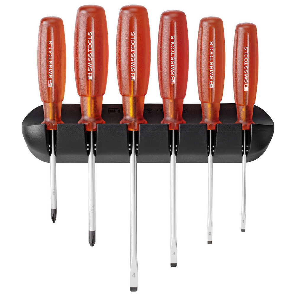 Schraubendreher-Satz 6-teilig Schlitz PH im Wandhalter Multicraft PB Swiss Tools