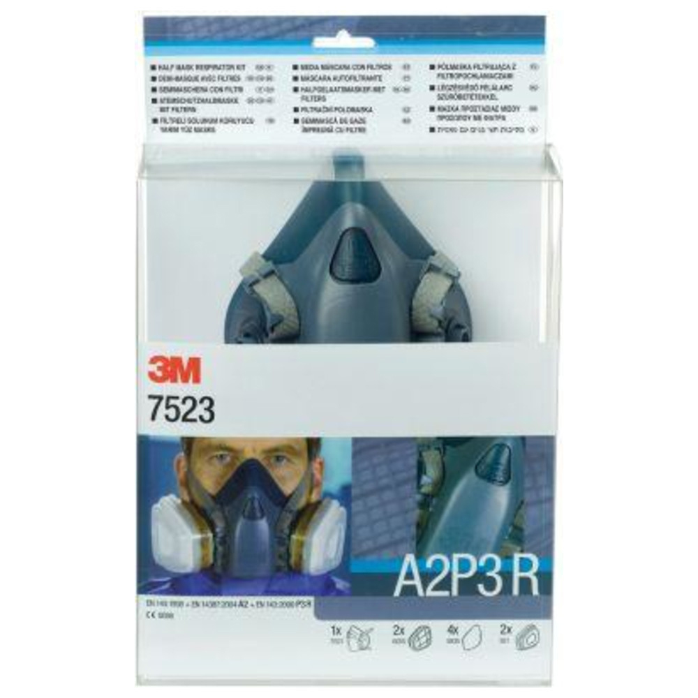 Maskenset 7523M mit Maske 7502, Filter A2P3R