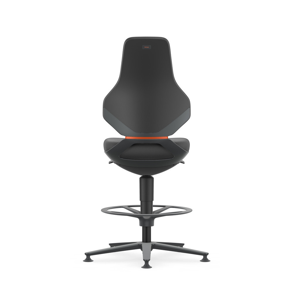 Bimos Drehstuhl Texon, Gleiter/Fußring, ESD, Supertec schwarz, Bild 4
