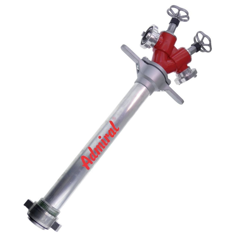 Standrohr DN80C 2 Abgänge CCmit Ventilen, 110 cm