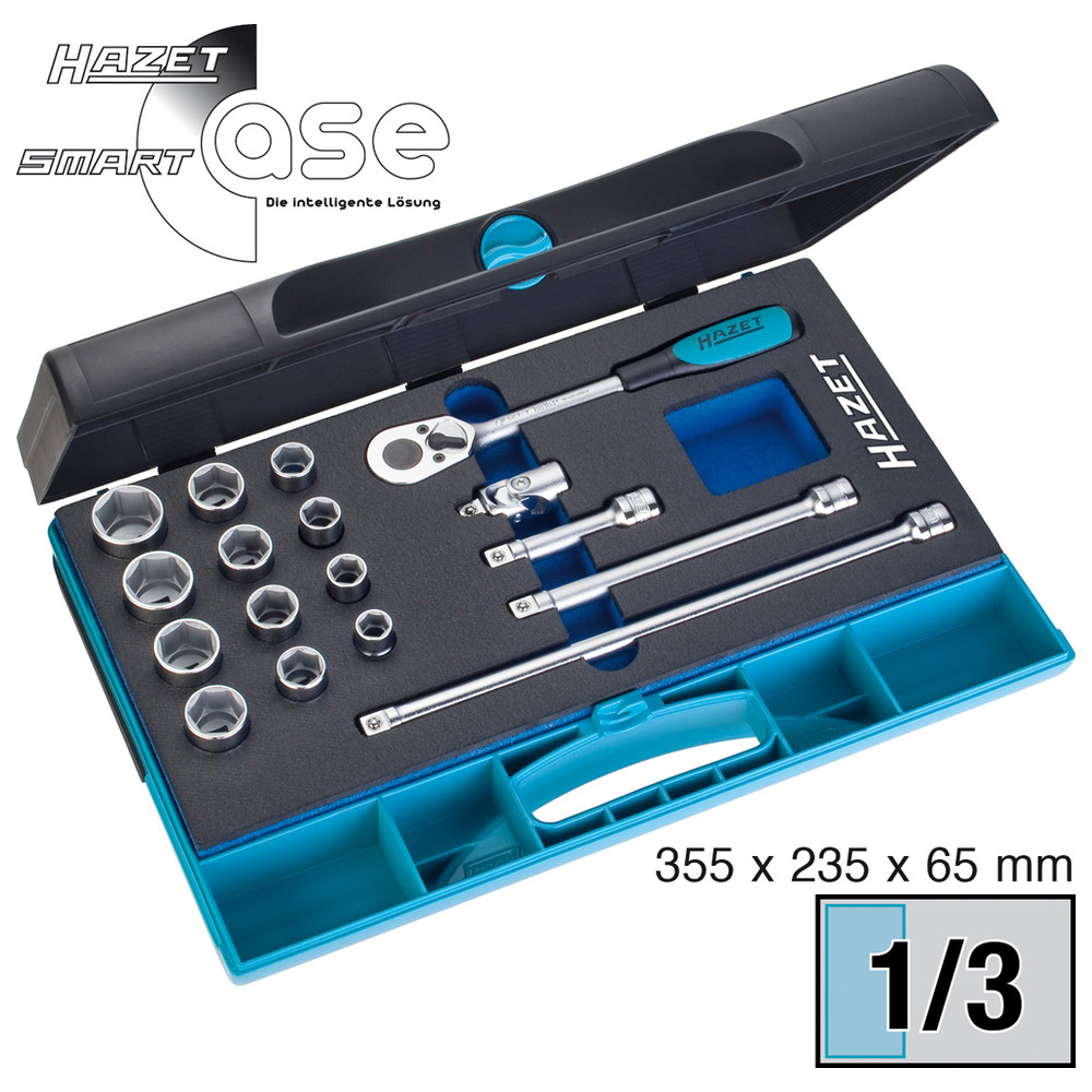 Steckschlüssel-Satz 880/17 - Vierkant hohl 10 mm (3/8 Zoll) - Außen-Sechskant-T