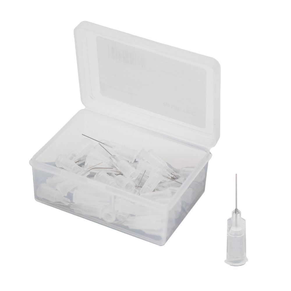 WETEC Dosiernadel, gerade, 1/2", 0,21 mm / Gauge 27, transparent