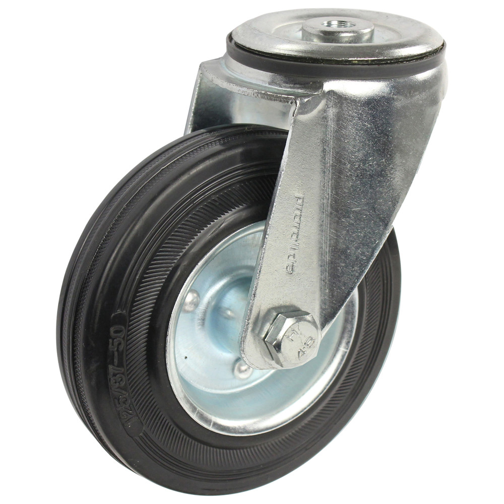 Transportlenkrolle mit Rückenloch, ohne Feststeller, ESD, 100 mm, 13 mm