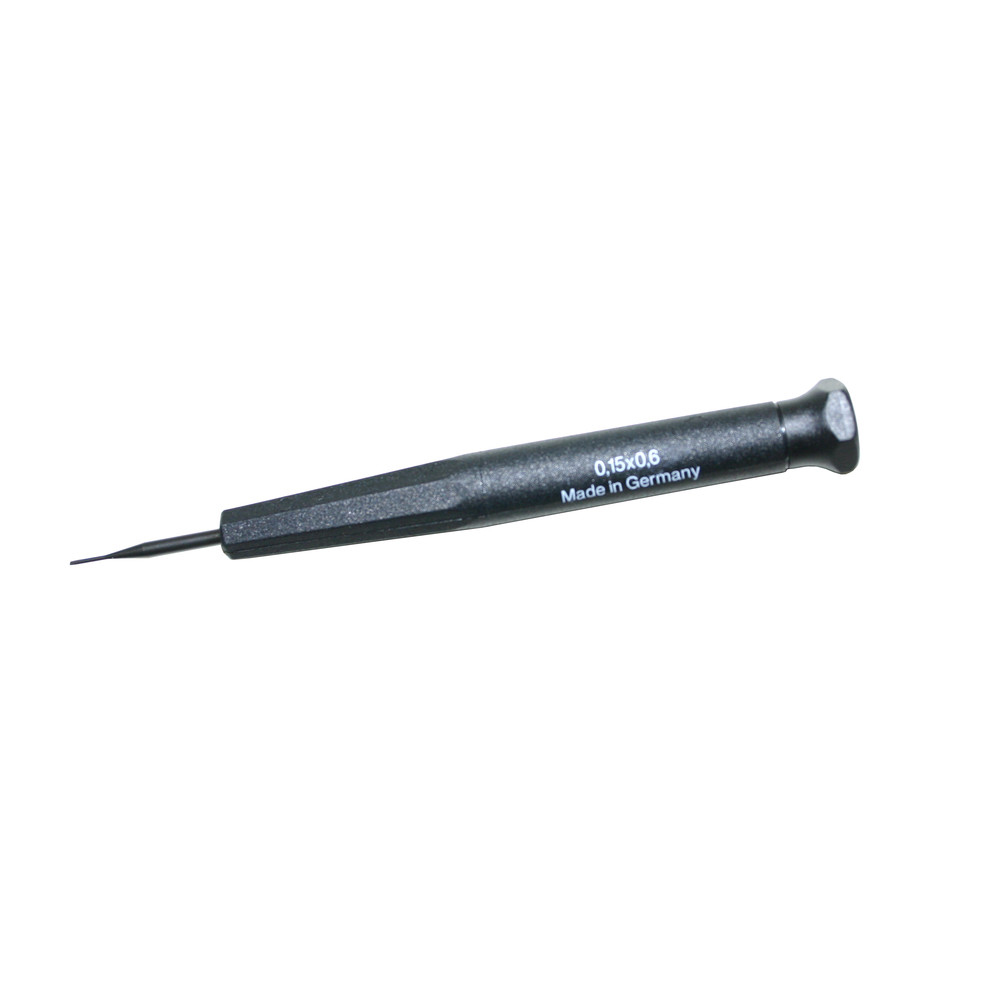 Uhrmacher-Schraubendreher DIN 8320B, Längsschlitz 0,15 x 0,6 mm