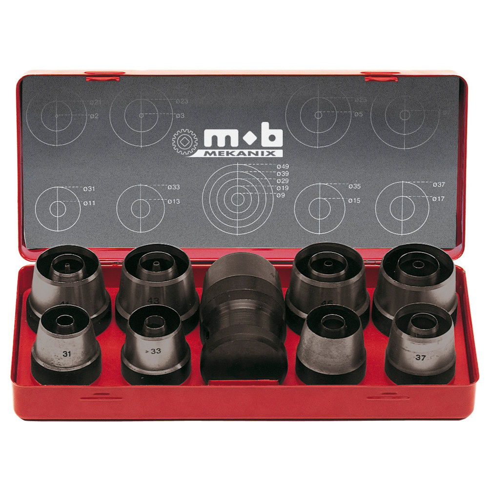 Locheisen-Satz 3-50 mm gerade