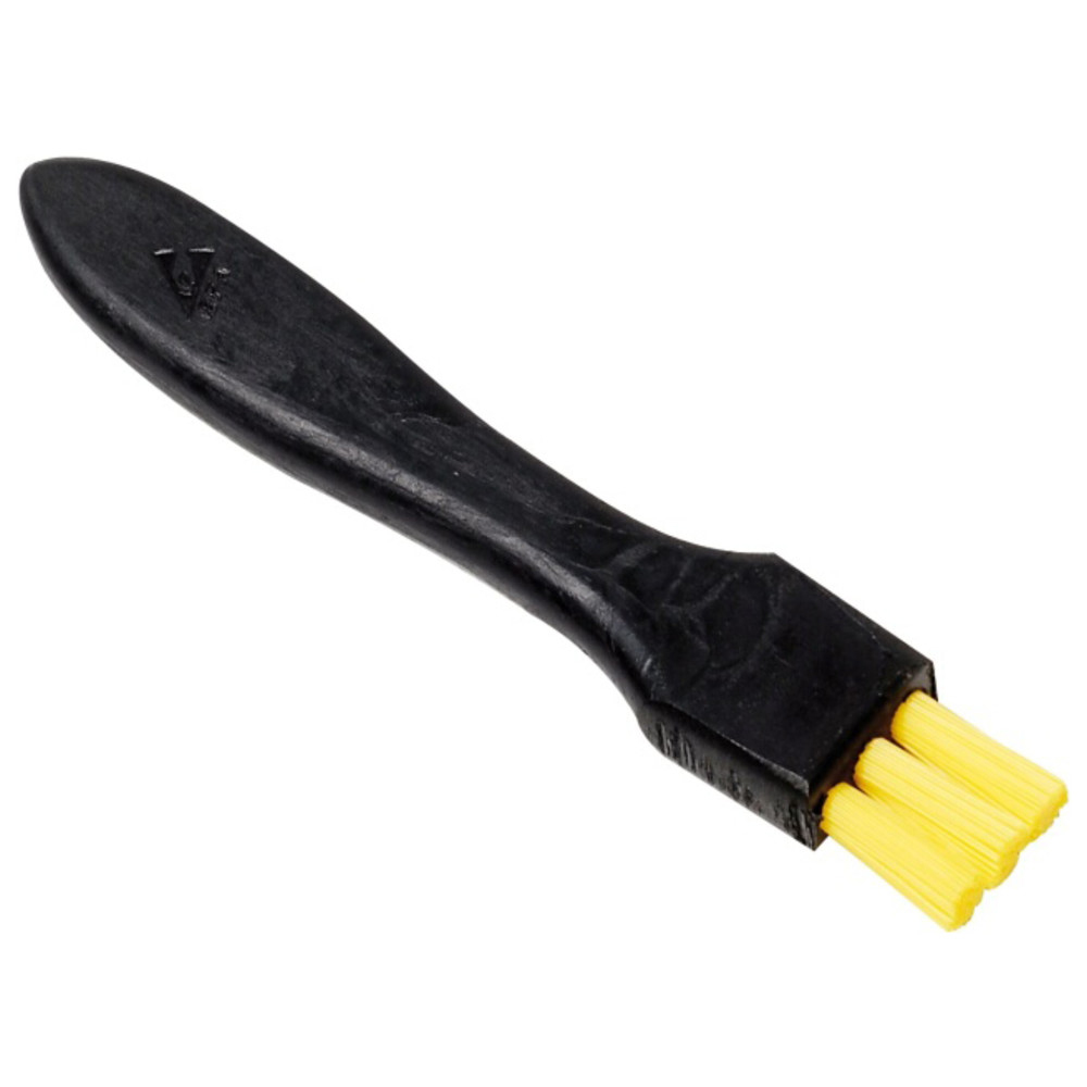 Warmbier Flachbürste hart, gelbe Nylonborsten, ESD, Breite 25 mm