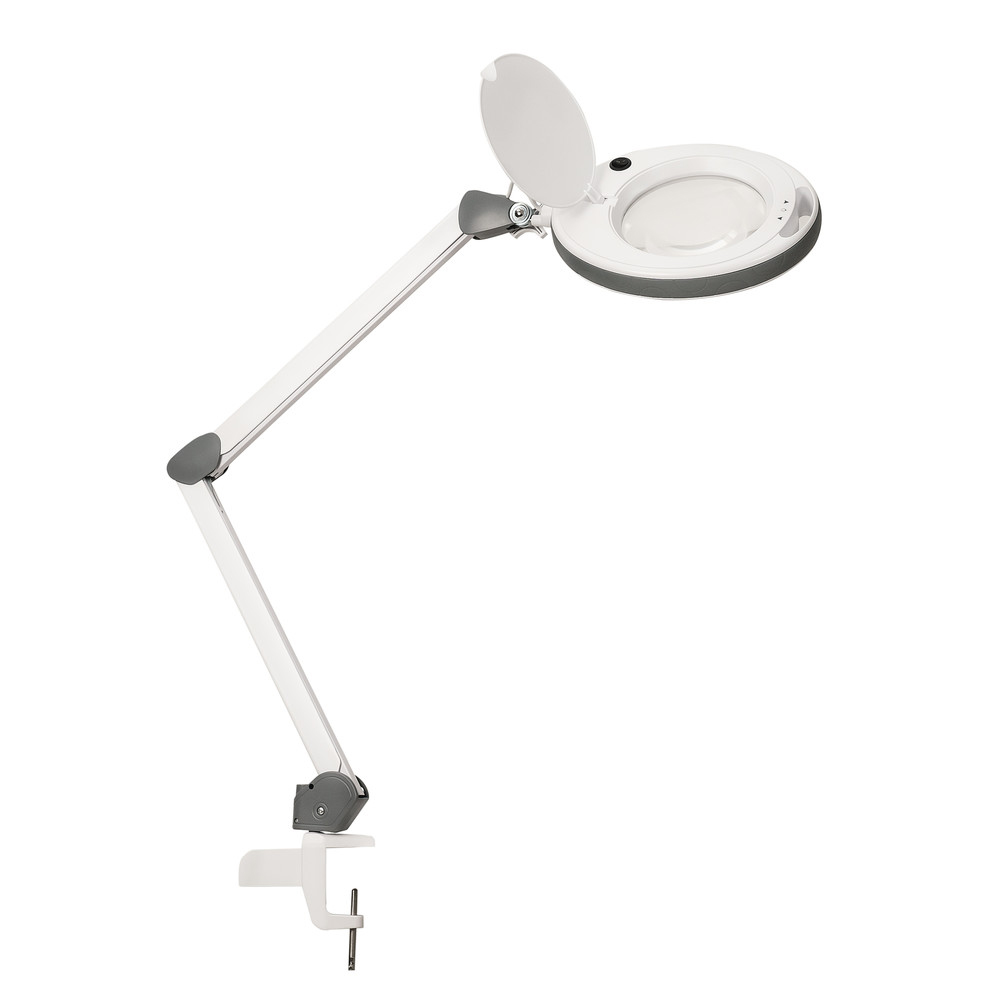 LED Lupenleuchte 851X, Lupen-Ø 150 mm, 3 Dioptrien, grau