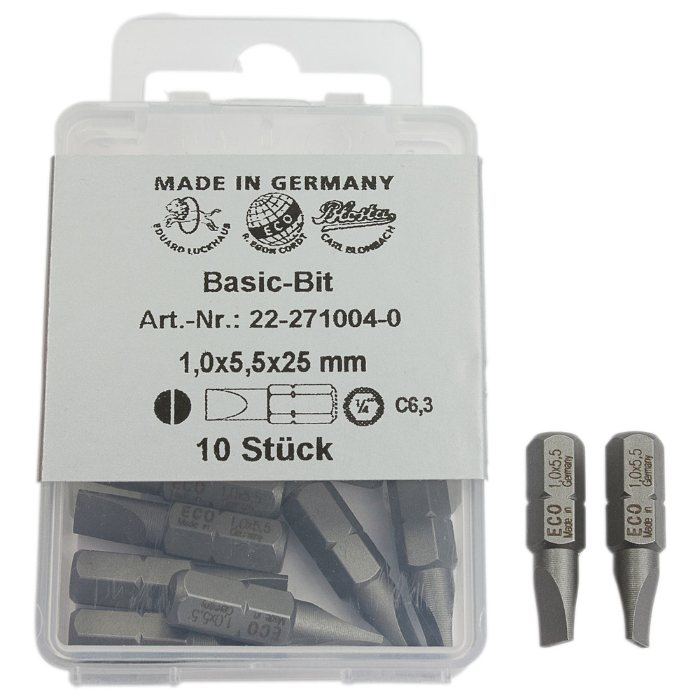 BIT für Schlitzschrauben, Größe 0,5 x 3,0 mm