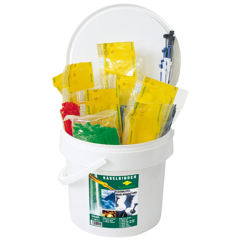 Kabelbinder-Set Nylon 1500-teilig