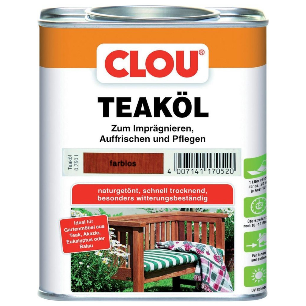 Teaköl farblos 750 ml