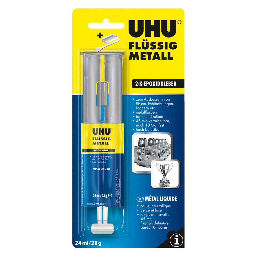 Flüssigmetall, Doppelkammerspritze, 25 ml