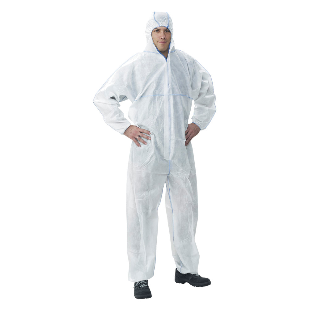 Einwegschutzanzug Comfort, Größe L, weiß