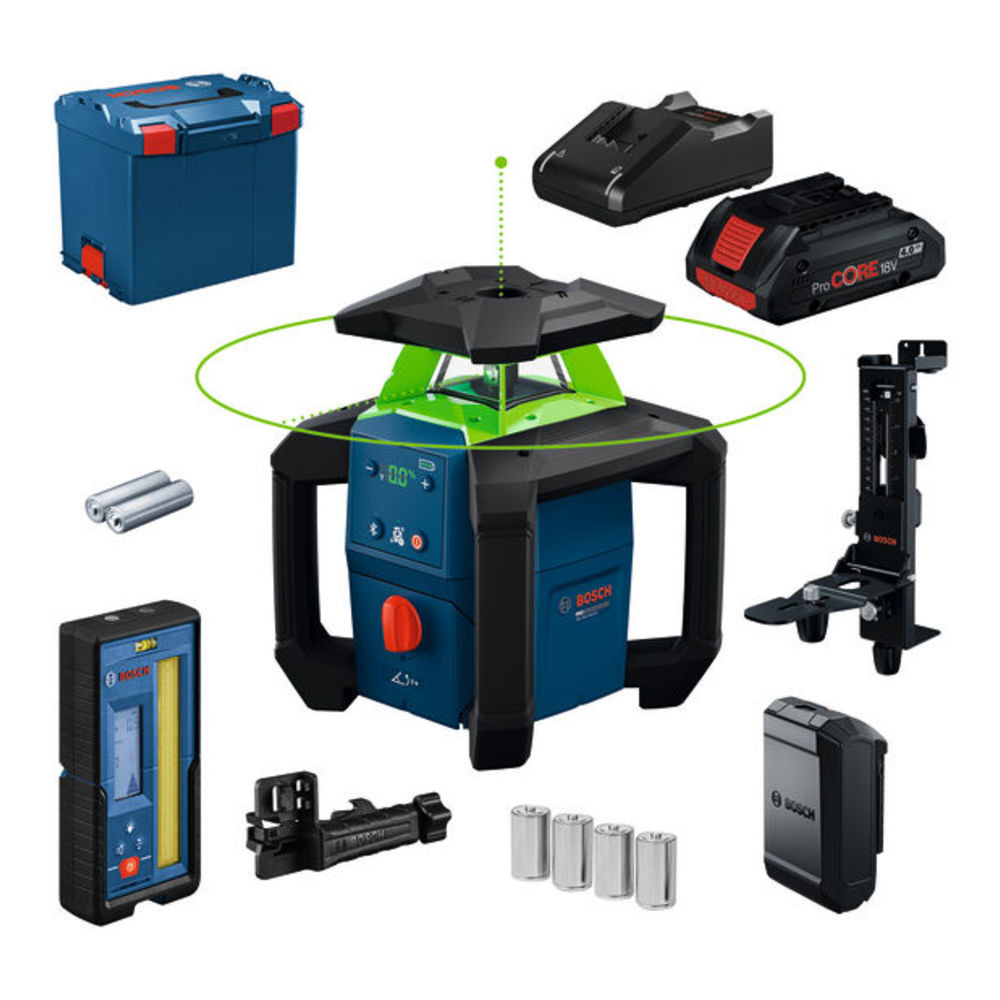 Rotationslaser GRL18V-4-34CVG, 1 x Akku ProCORE18V 4.0Ah in L-BOXX